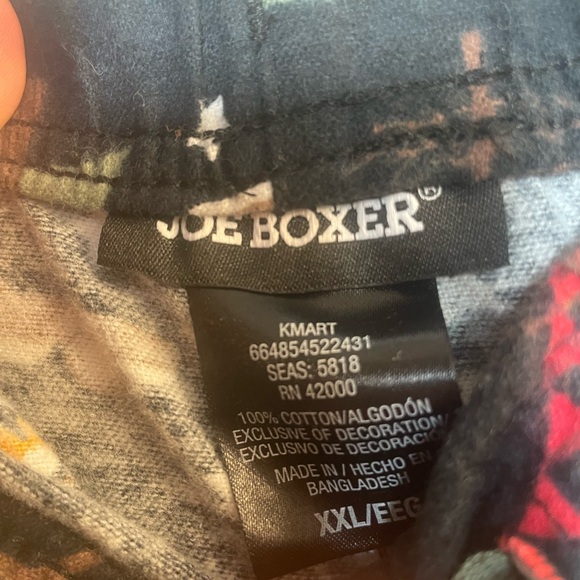 Joe Boxer Vintage 90s Y2K NWT RARE XXL Lightweight Flannel Pajama Pants - Picture 3 of 6